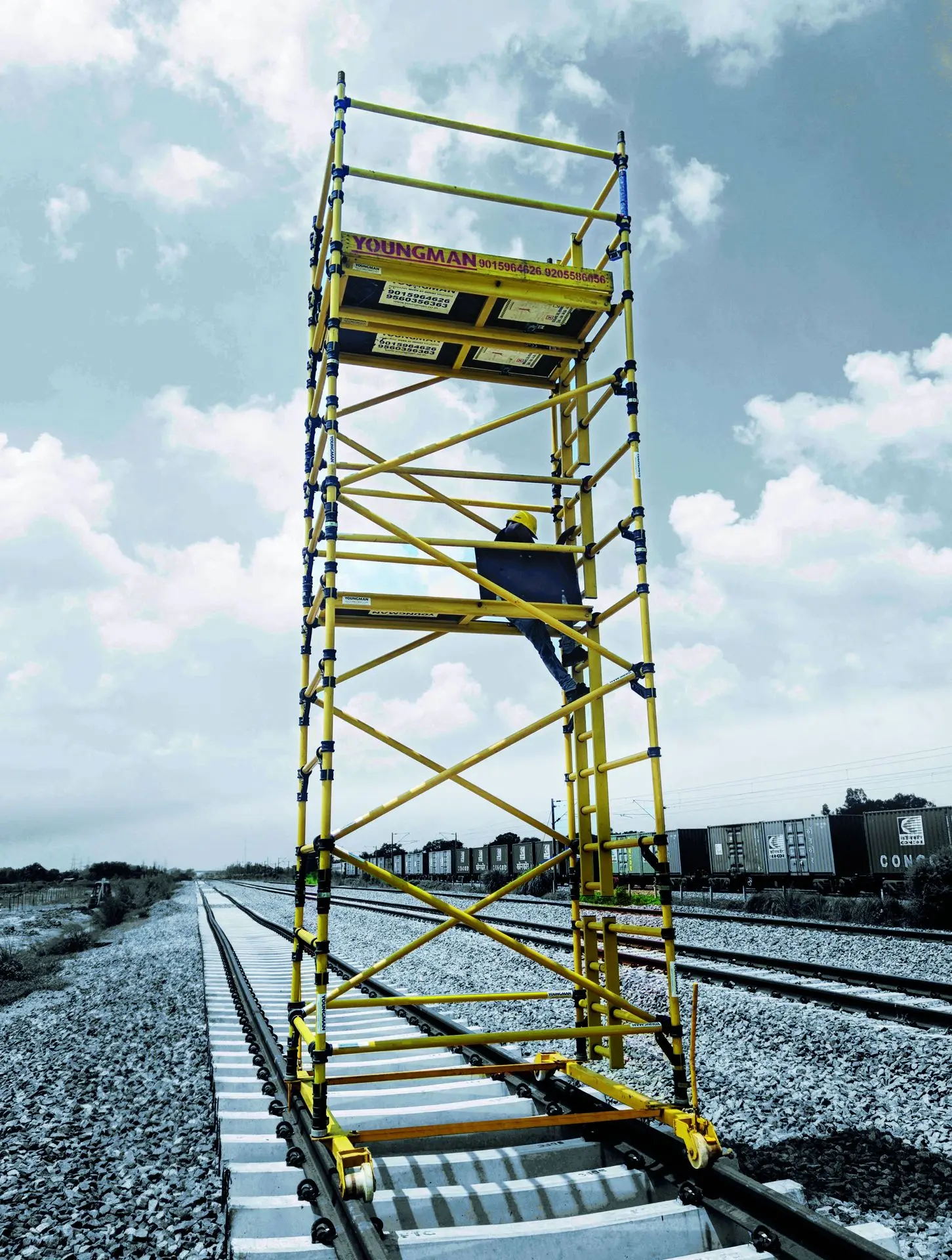 FRP Rail trolley scaffold FRP Rail trolley scaffold