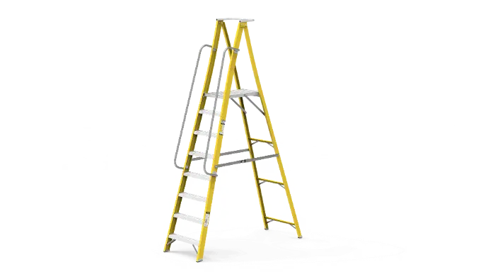 Y Access FRP Platform Ladder Y Access FRP Platform Ladder
